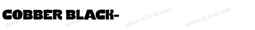 cobber black字体转换